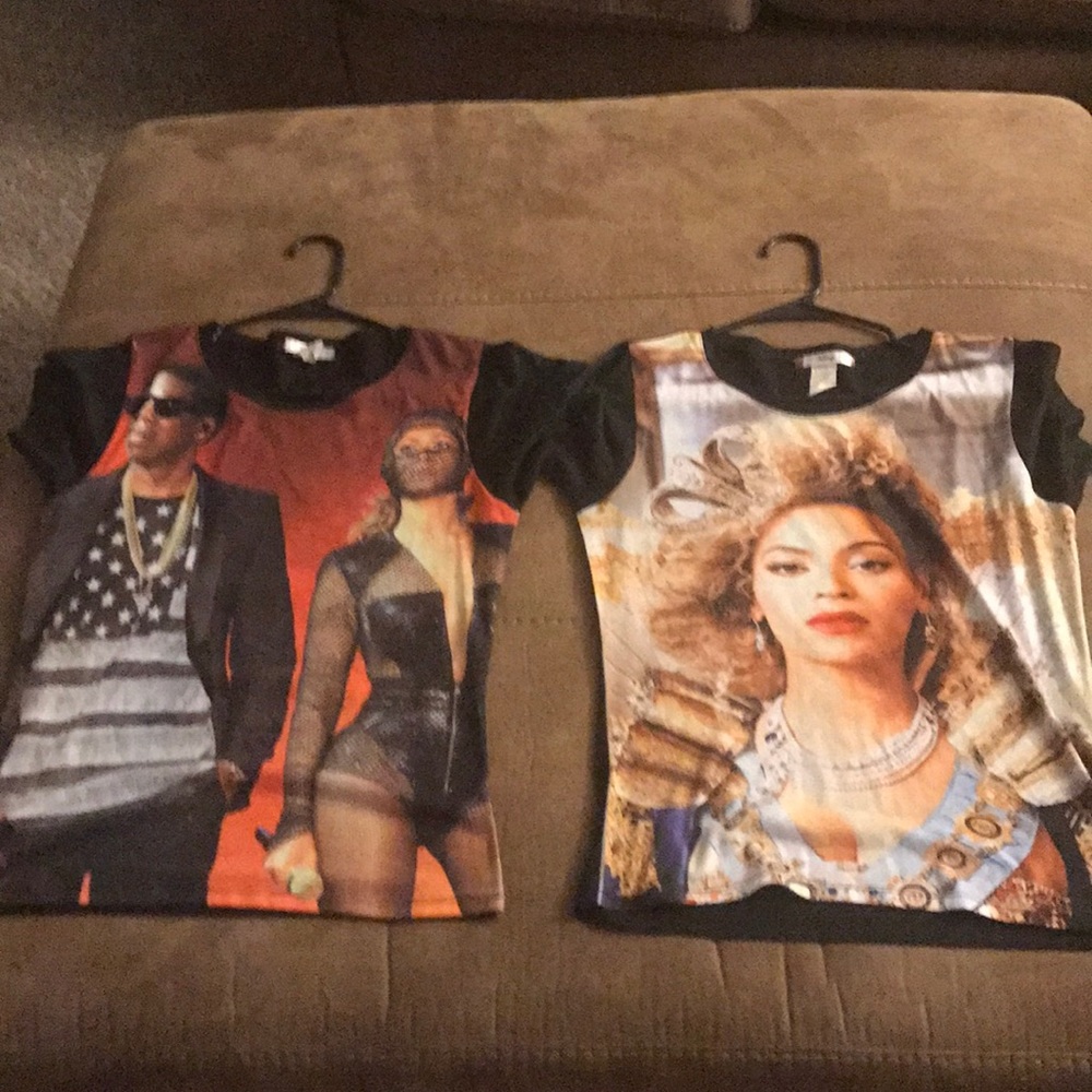 Hip Hop Beyoncé/Jayz Graphic Tees 2 for 1 Bundle